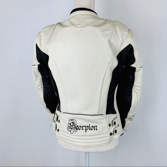 Scorpion Motorcycle Jacket White  M Exo Skeletal - Picture 5 of 8